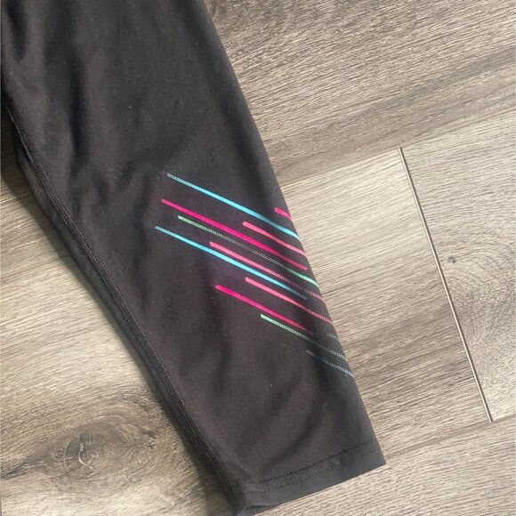 GUC C9 By Champion Girls Athletic Capri Leggings-Black-Size 6/6X - Picture 2 of 5